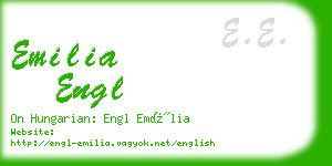emilia engl business card